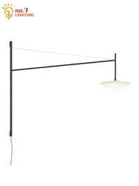 Applique murale industrielle minimaliste avec bras oscillant | Marco Lucetti