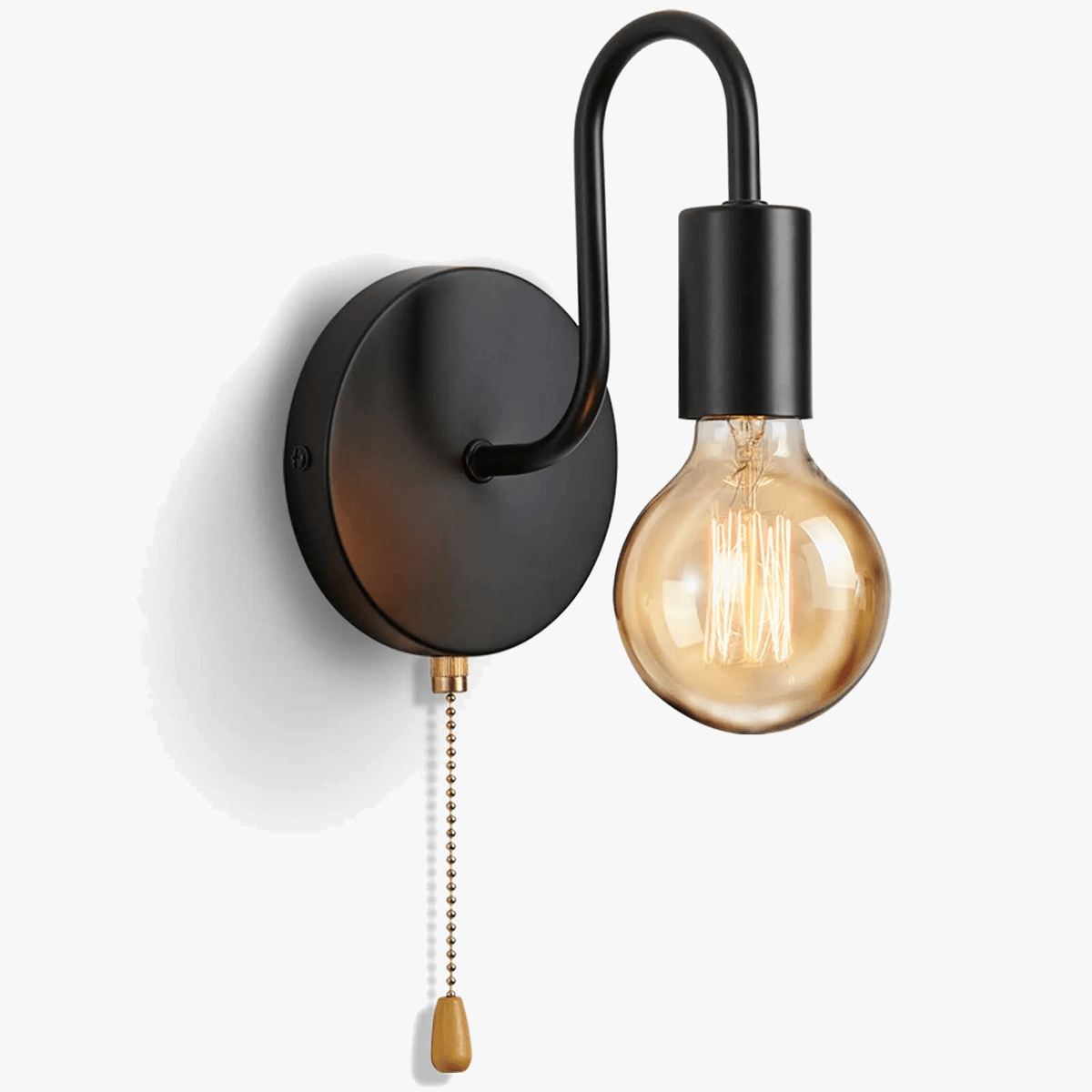 Applique murale industrielle nordique en fer noir -  | Marco Lucetti BLANC / Sans ampoule / E26 E27