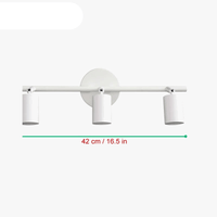 Applique murale industrielle rétro à plusieurs têtes minimalistes LED. | Marco Lucetti