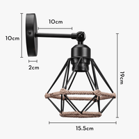 Applique murale industrielle rétro avec abat-jour vintage | Marco Lucetti