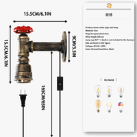 Applique murale industrielle rétro avec tuyau d'eau | Marco Lucetti