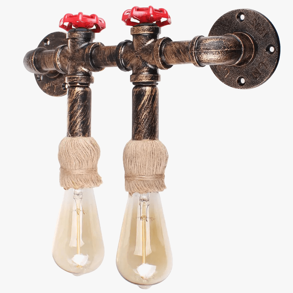 Applique murale industrielle rétro en fer aspect loft | Marco Lucetti