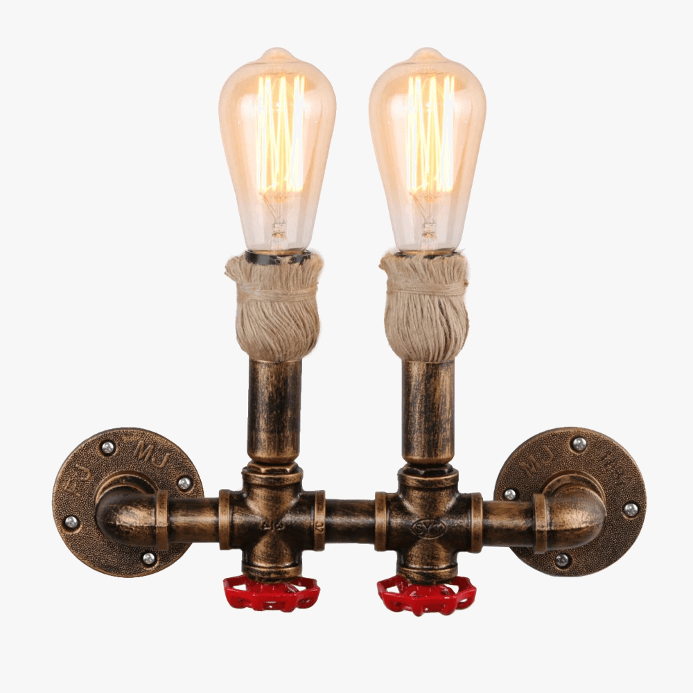 Applique murale industrielle rétro en fer aspect loft | Marco Lucetti