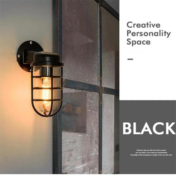 Applique Murale Industrielle Rétro Étanche Extérieur LED | Marco Lucetti