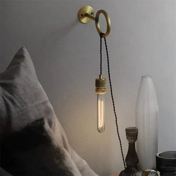 Applique murale industrielle Rétro Punk avec Anneau de Traction - Urban Style | Marco Lucetti Jaune