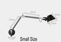 Applique murale industrielle US - noir/argent E27 | Marco Lucetti E