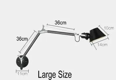 Applique murale industrielle US - noir/argent E27 | Marco Lucetti F