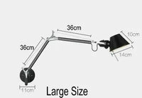 Applique murale industrielle US - noir/argent E27 | Marco Lucetti F