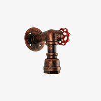 Applique murale industrielle vintage avec tuyau d'eau pour éclairage intérieur | Marco Lucetti