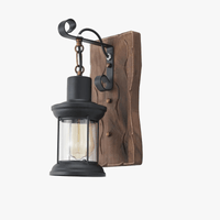 Applique murale industrielle vintage en bois pour restaurant & bar | Marco Lucetti