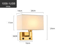 Applique murale intelligente nordique avec chargeur USB rapide et abat-jour 3 couleurs | Marco Lucetti Identique à la photo 9 / Blanc chaud (2700-3500K) | 6-10W