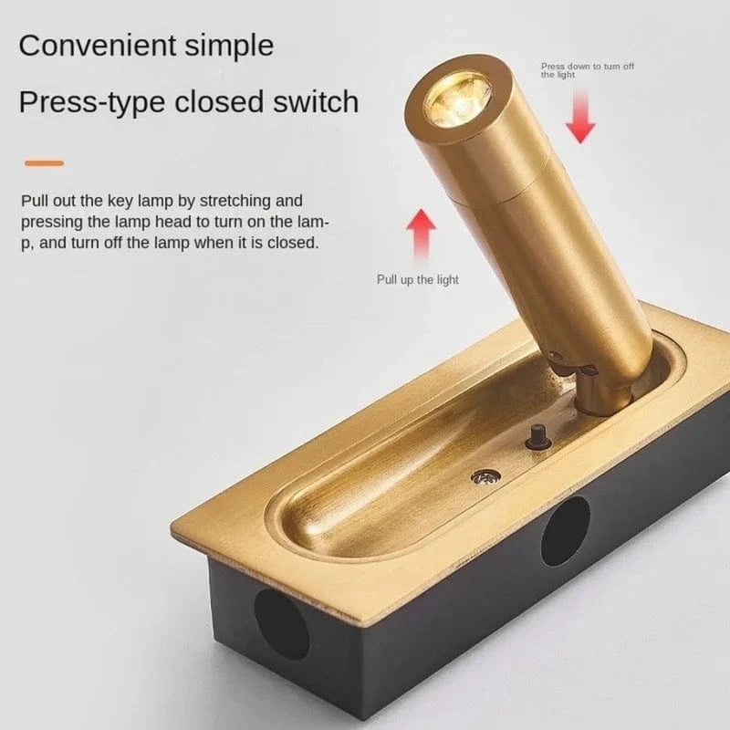 Applique murale intérieure 110-240V 3W avec port de chargement USB | Marco Lucetti