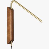 Applique Murale Italienne Bras Long Rotatif en Bois