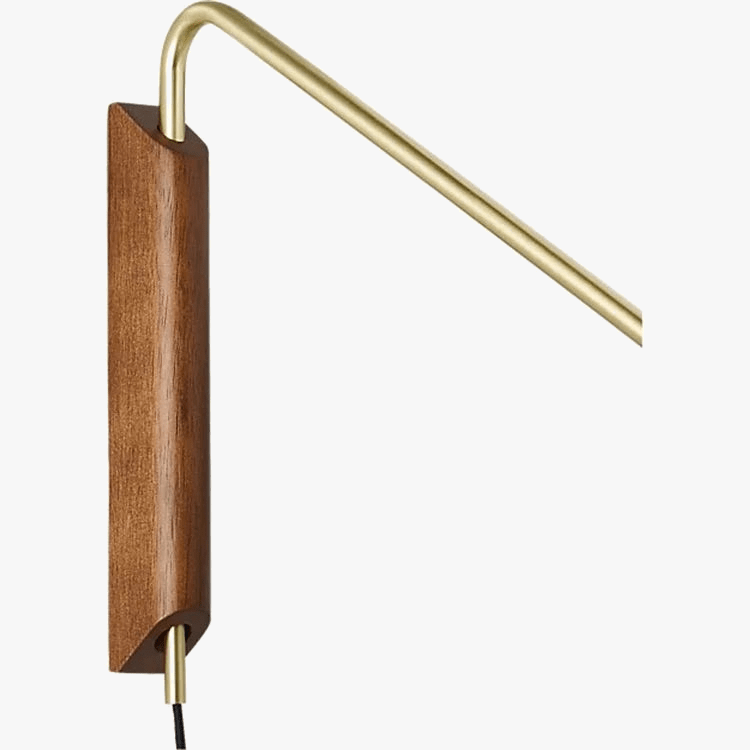 Applique Murale Italienne Bras Long Rotatif en Bois | Marco Lucetti