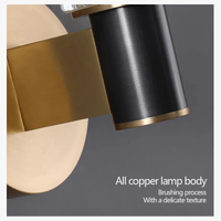 Applique murale italienne de luxe en cristal de cuivre minimaliste - Édition postmoderne de prestige | Marco Lucetti