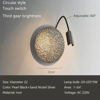 Applique murale italienne de Luxe Made in Italy | Marco Lucetti Circulaire