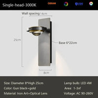 Applique murale italienne de luxe minimaliste by Italian Design | Marco Lucetti