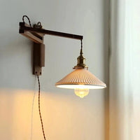 Applique murale japonaise en bois massif ajustable | Marco Lucetti