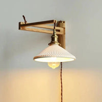 Applique murale japonaise en bois massif ajustable | Marco Lucetti