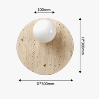 Applique murale japonaise en marbre jaune Wabi Sabi - Collection Japonaise | Marco Lucetti