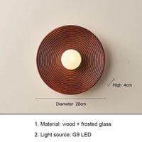 Applique murale japonaise rétro en bois - Édition Limitée | Marco Lucetti