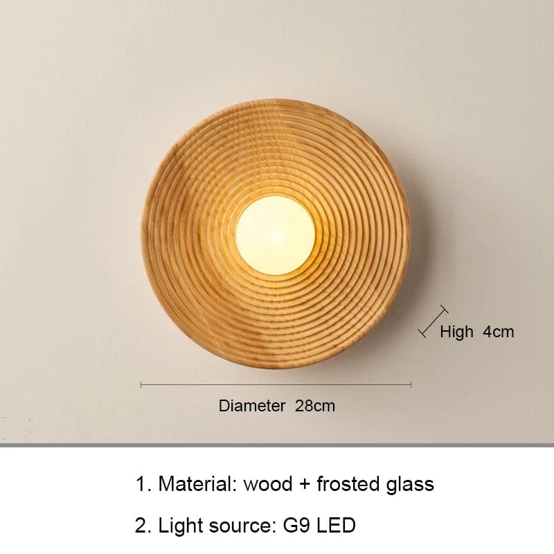 Applique murale japonaise rétro en bois - Édition Limitée | Marco Lucetti