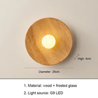 Applique murale japonaise rétro en bois - Édition Limitée | Marco Lucetti