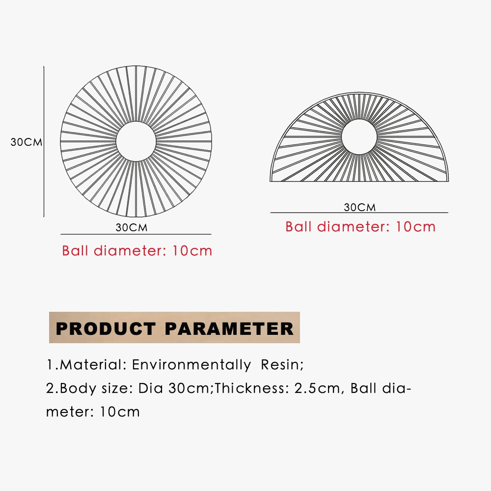 Applique murale japonaise rétro en résine - Élégance Orientale | Marco Lucetti