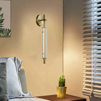 Applique Murale Laiton avec Verre Transparent et 3 Intensités Variables | Marco Lucetti