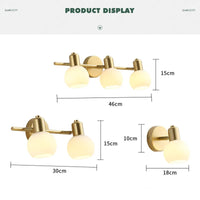 Applique Murale LED 3 Têtes - Lumière Chaude, Froide, Blanc