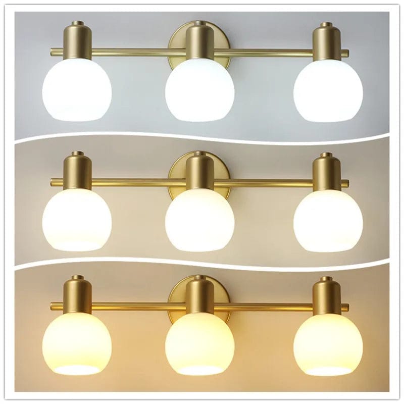 Applique Murale LED 3 Têtes - Lumière Chaude, Froide, Blanc | Marco Lucetti