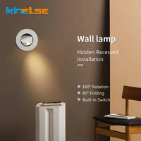 Applique murale LED 360° avec interrupteur pliable | Marco Lucetti