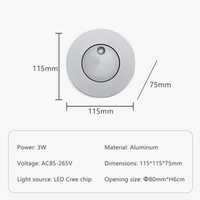 Applique murale LED 360° avec interrupteur pliable | Marco Lucetti