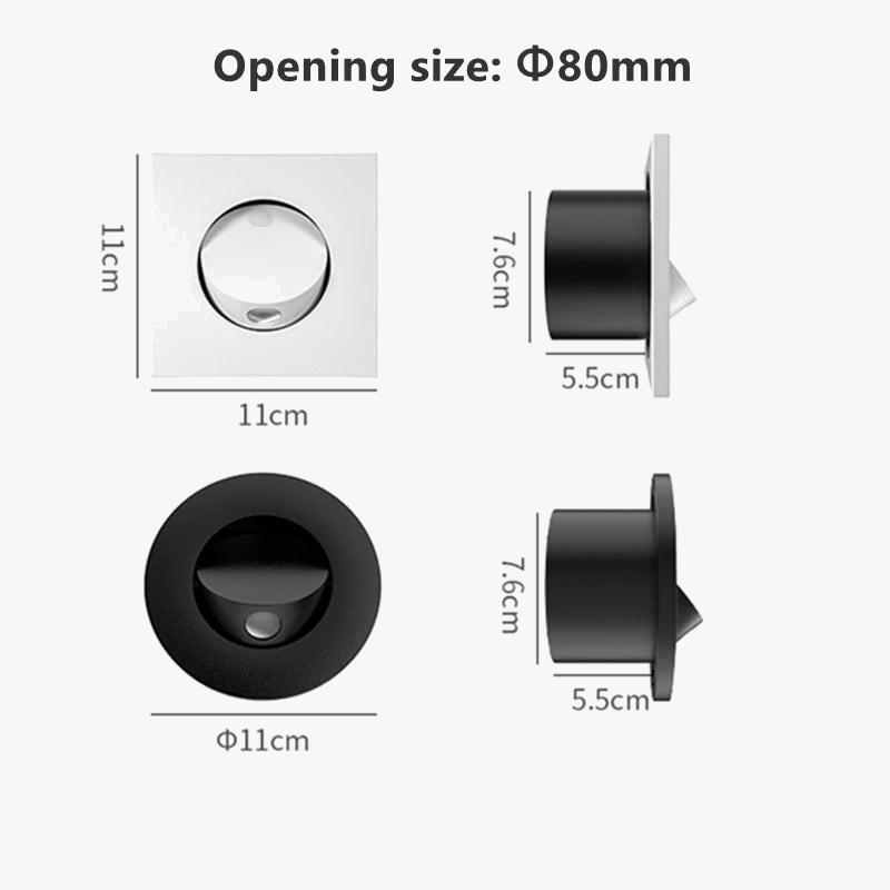 Applique murale LED 360° avec interrupteur pliable | Marco Lucetti