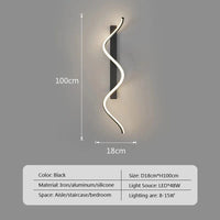 Applique murale LED à rayures pour une déco moderne | Marco Lucetti B 80 cm / Blanc froid - Pas de RC