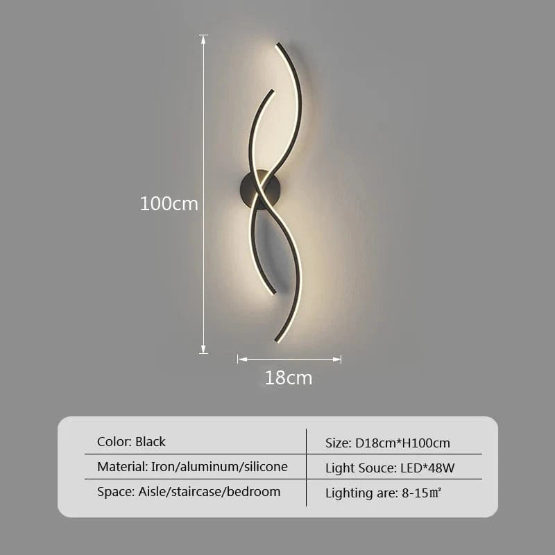 Applique murale LED à rayures pour une déco moderne | Marco Lucetti Un 100cm / Blanc froid - Pas de RC