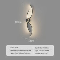 Applique murale LED à rayures pour une déco moderne | Marco Lucetti Un 100cm / Blanc froid - Pas de RC