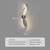 Applique murale LED à rayures pour une déco moderne | Marco Lucetti Un 80cm / Blanc froid - Pas de RC