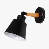 Applique murale LED en bois et métal