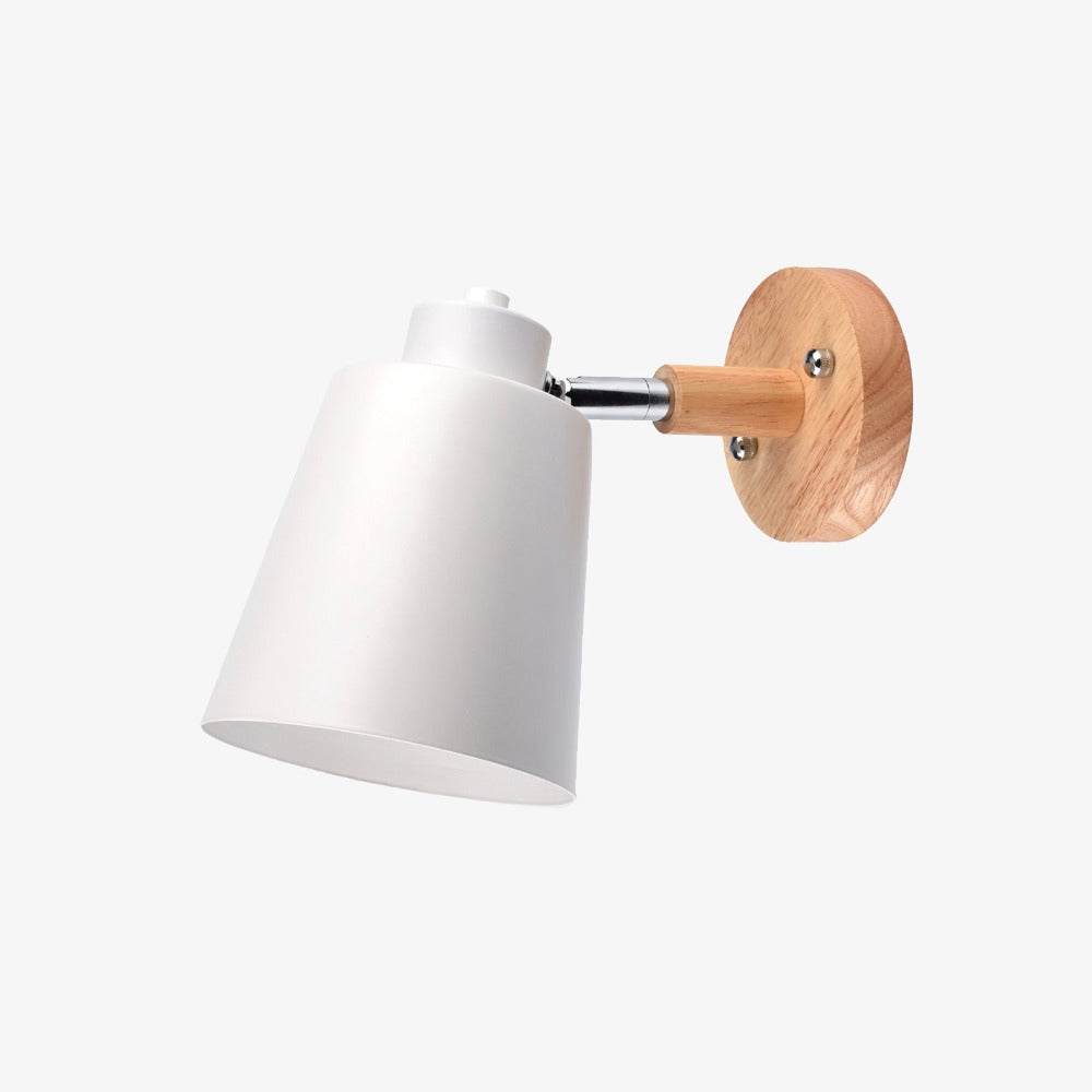 Applique Murale LED Design en Métal et Bois