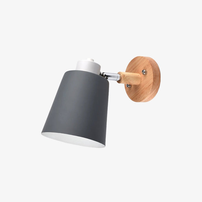 Applique Murale LED Design en Métal et Bois