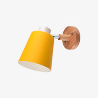 Applique Murale LED Design en Métal et Bois