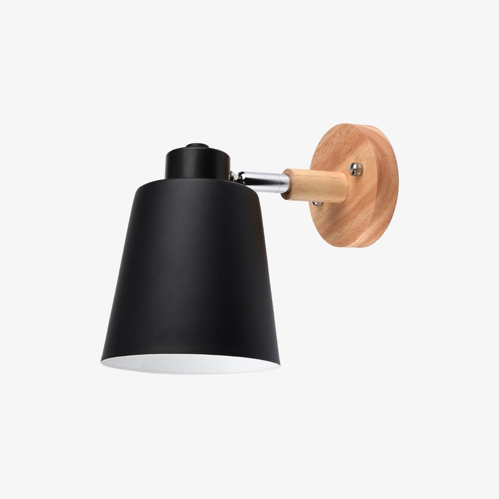 Applique Murale LED Design en Métal et Bois