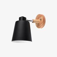 Applique Murale LED Design en Métal et Bois