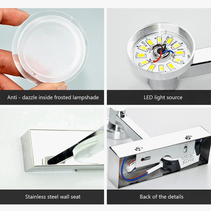 Applique Murale LED Acrylique Étanche Antibuée pour Miroir | Marco Lucetti