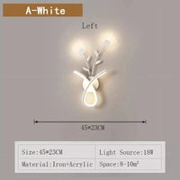 Applique Murale LED Acrylique Fleur Design | Marco Lucetti Une gauche blanche / Blanc froid