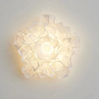 Applique murale LED Acrylique Romantique Fleur Blanche Moderne - Élégance Lumineuse | Marco Lucetti