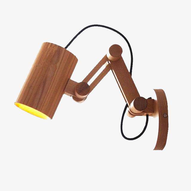 Applique murale LED en bois ajustable: Brandé