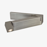 Applique murale LED ajustable Masten en métal | Marco Lucetti Nickel / Chaude