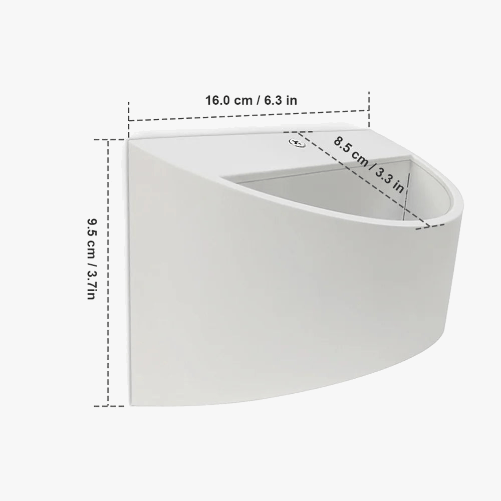 Applique Murale LED Aluminium Brossé pour Salon et Chambre | Marco Lucetti